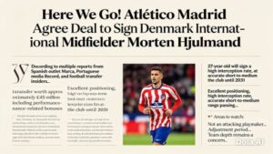 Midfielder Morten Hjulmand transfer news